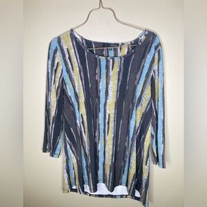 Kozan abstract striped blouse